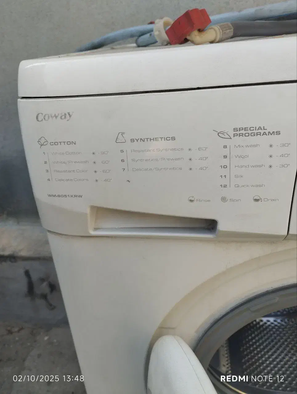 لباسشویی ۵ کیلویی coway کاملا سالم|ماشین لباسشویی و خشک‌کن لباس|خوی, |دیوار