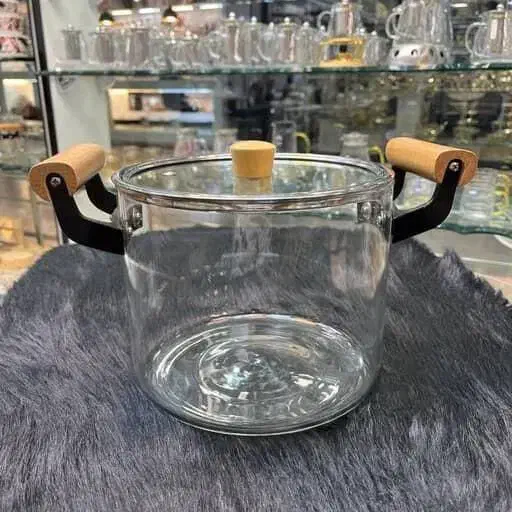 قابلمه پیرکس دسته بامبو|ظروف پختوپز|جهرم, |دیوار