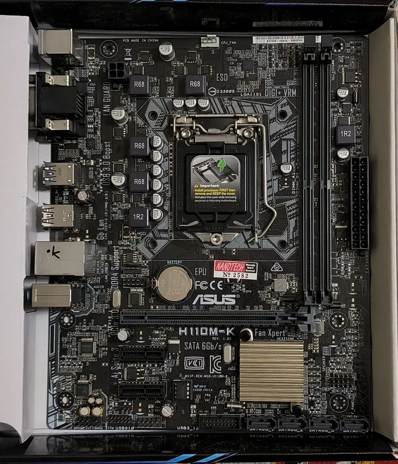مادربرد ایسوس h110mk|قطعات و لوازم جانبی رایانه|کرمان, |دیوار