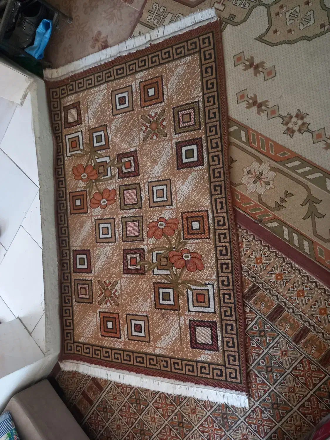 دو عدد فرش ۴ متری ماشینی ارزان|فرش|کرج, خرمدشت|دیوار