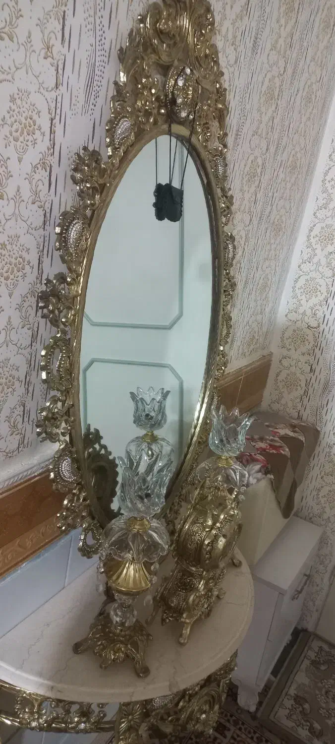 آینه شمعدان|صنایع دستی و سایر لوازم تزئینی|اقبالیه, |دیوار