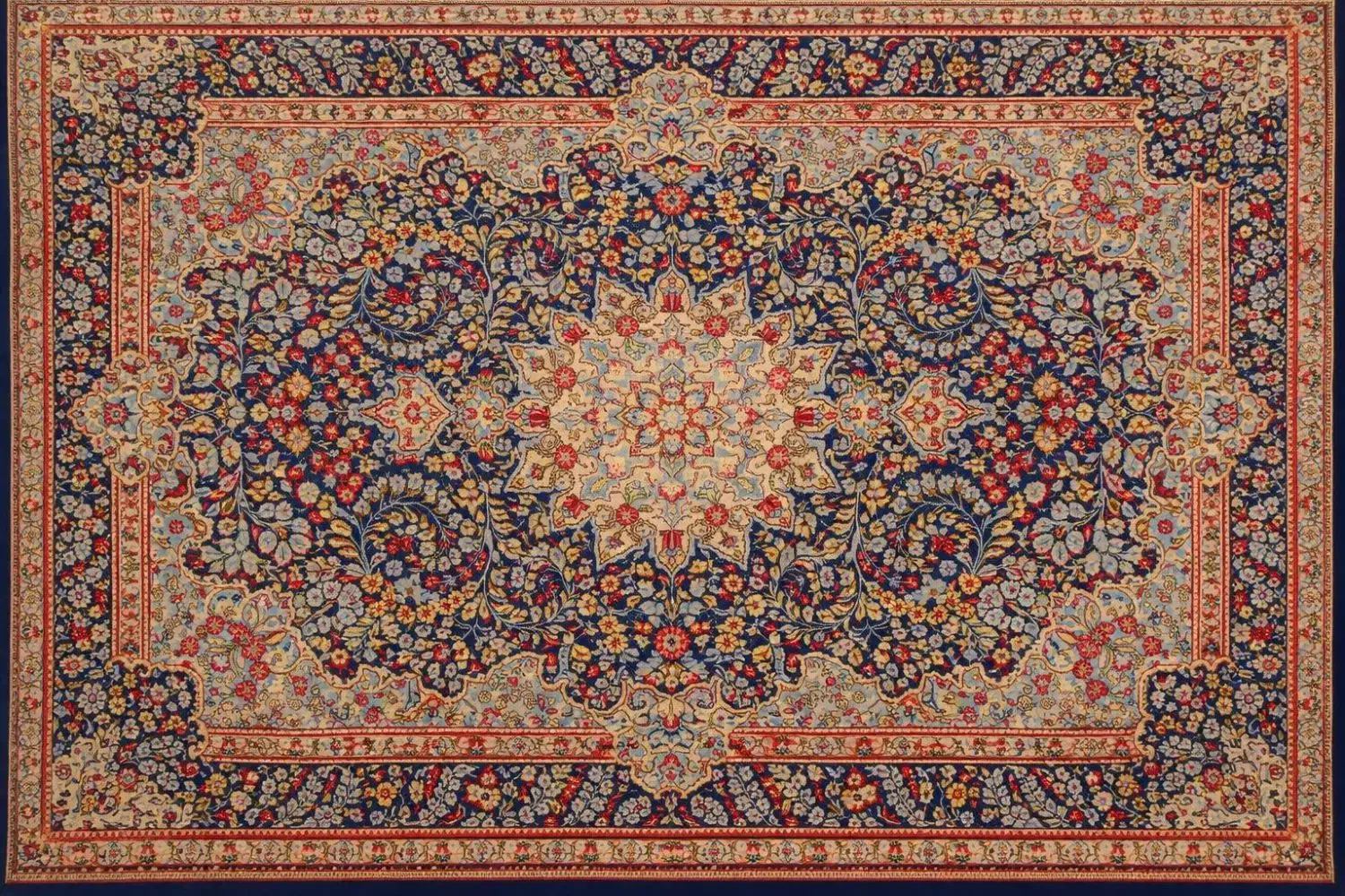 فرش دستبافت بافتی اصیل بانقوش گرم و طبیعی|فرش|کرمان, |دیوار