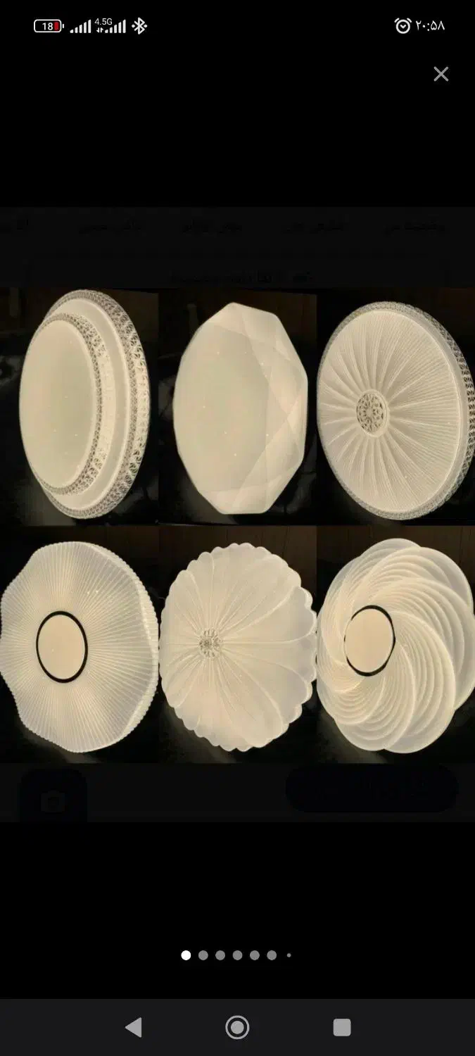 لوستر ها لوکس و فانتزی فلکسی و پنل ها سقفی آیسان|لوستر و چراغ آویز|اراک, |دیوار