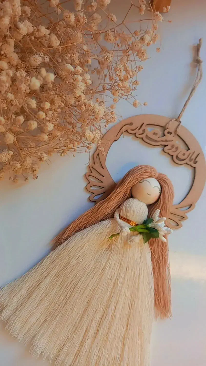 انواع فرشته مکرومه وگیفت عقدوتولدویلدا|مجسمه، تندیس، ماکت|فردیس, سرحدی|دیوار