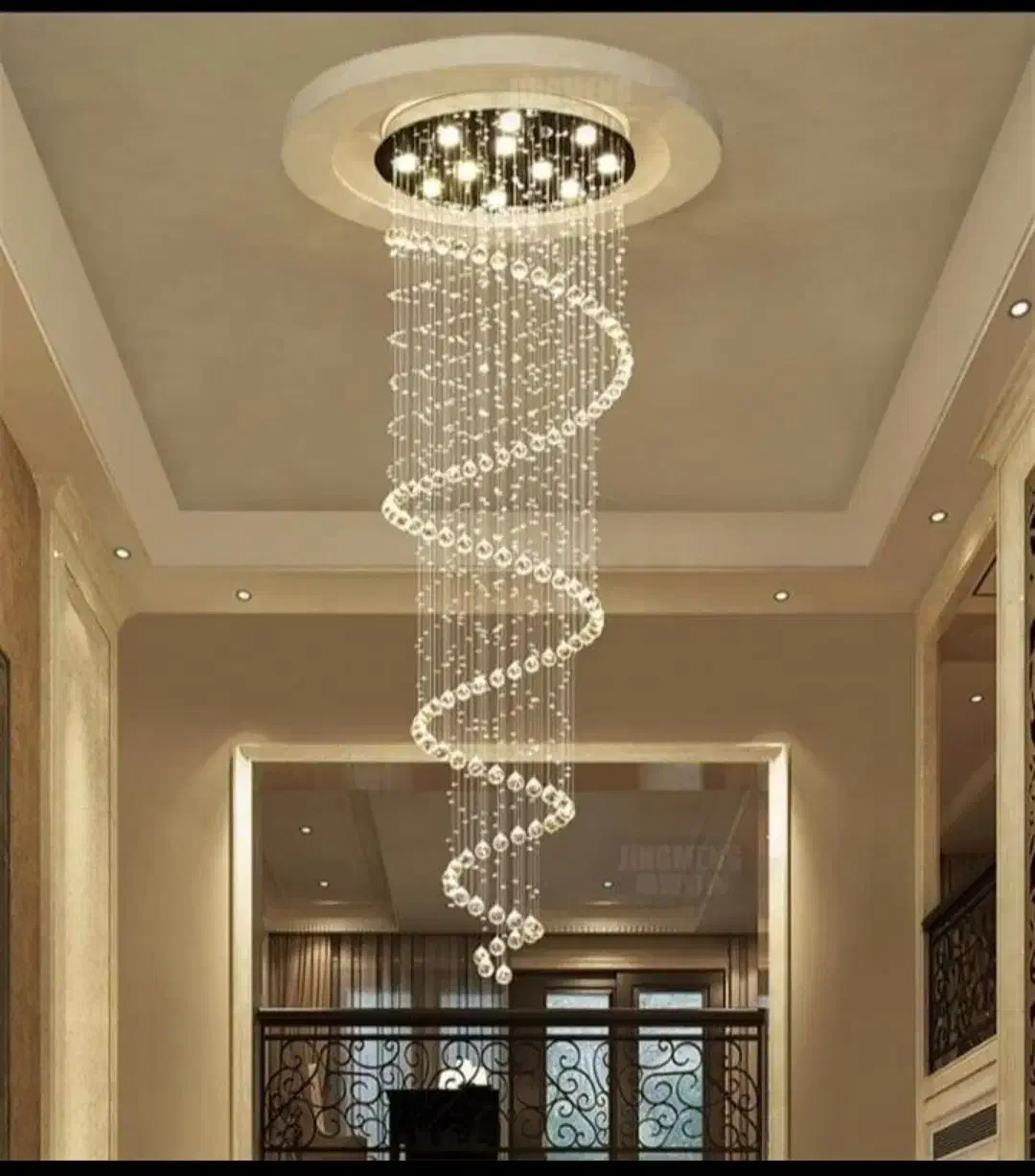 لوستر الماس. کریستالی مدل مارپیچ. AC light|لوستر و چراغ آویز|تهران, سنگلج (شاپور)|دیوار