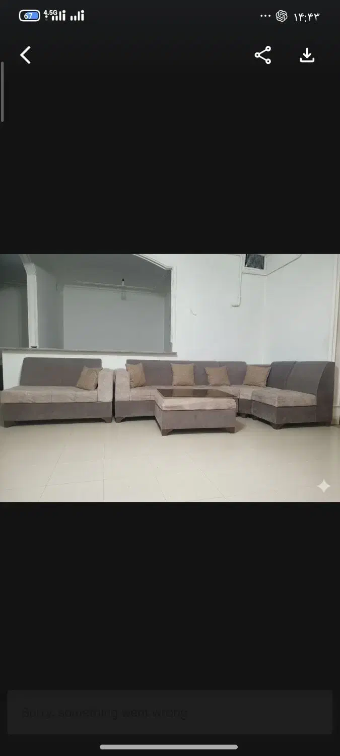 مبل استیل سلطنتی ۹نفره و مبل ال|مبلمان خانگی و میز عسلی|همدان, |دیوار