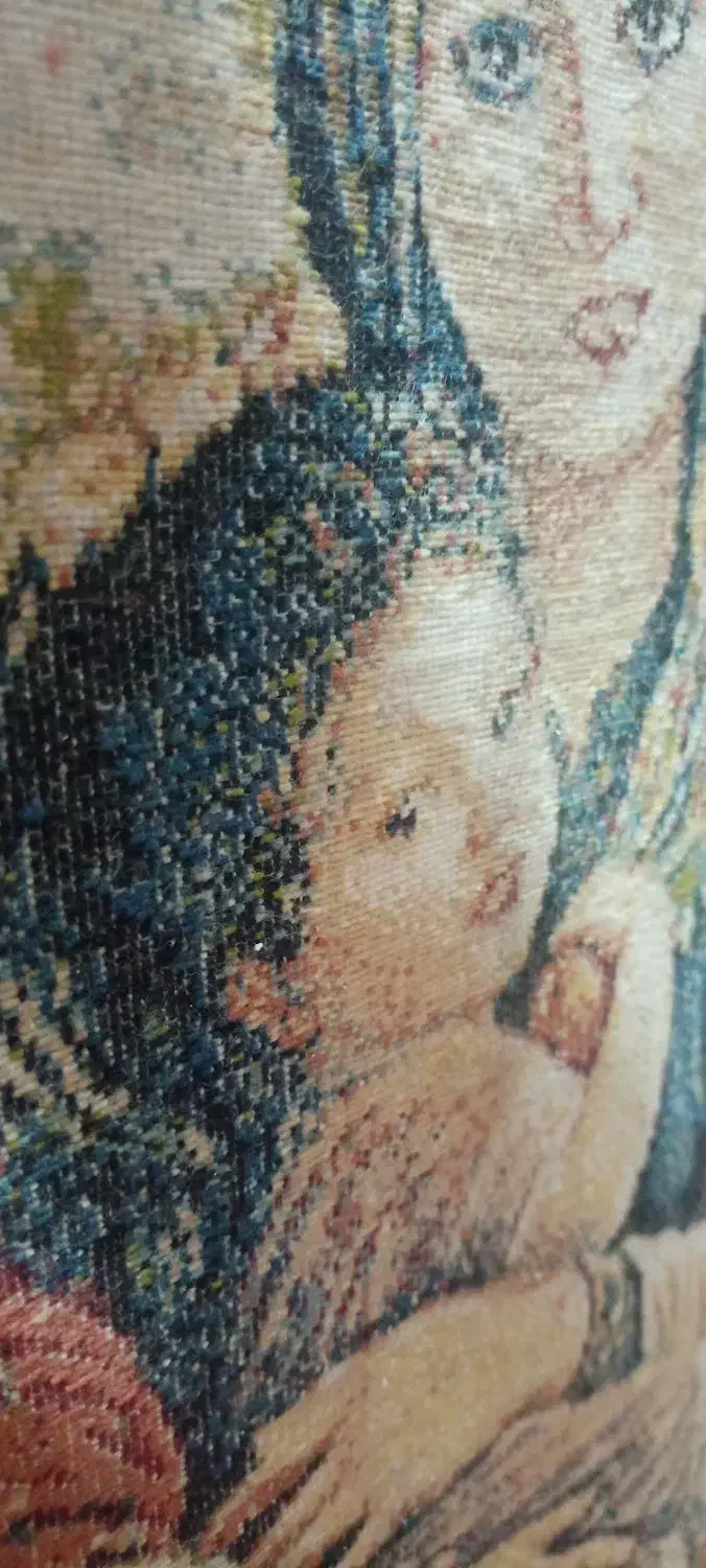 تابلو فرش اصلی مادر و دختر  دست بافت|تابلو فرش|قم, پردیسان|دیوار