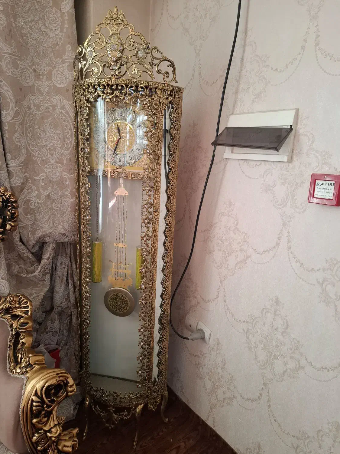 بوفه و ساعت برنز|بوفه، ویترین، کنسول|تبریز, |دیوار