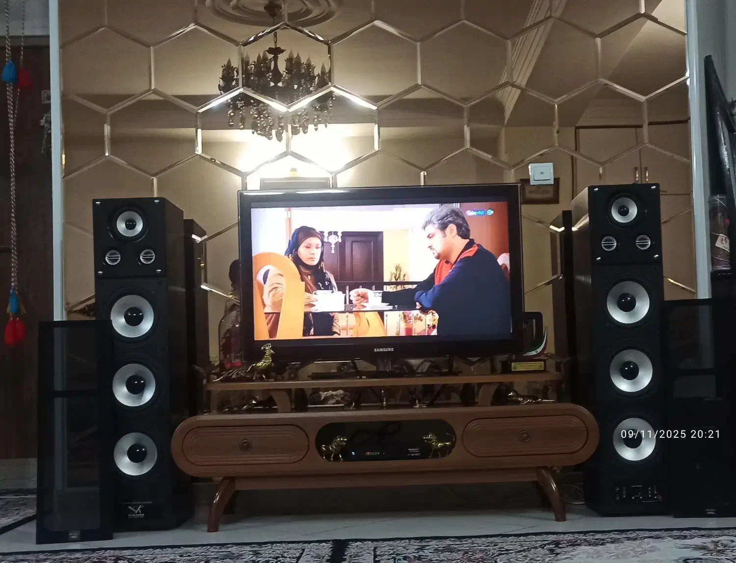 باند خانگی کرومی جفت|سیستم صوتی خانگی|باقرشهر, |دیوار