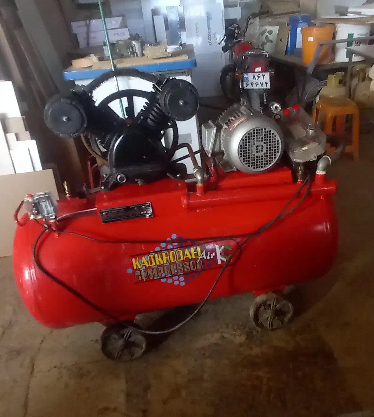 پمپ باد ۳۵۰لیتری ۳فاز|ابزارآلات|اصفهان, شهرک زاینده رود|دیوار