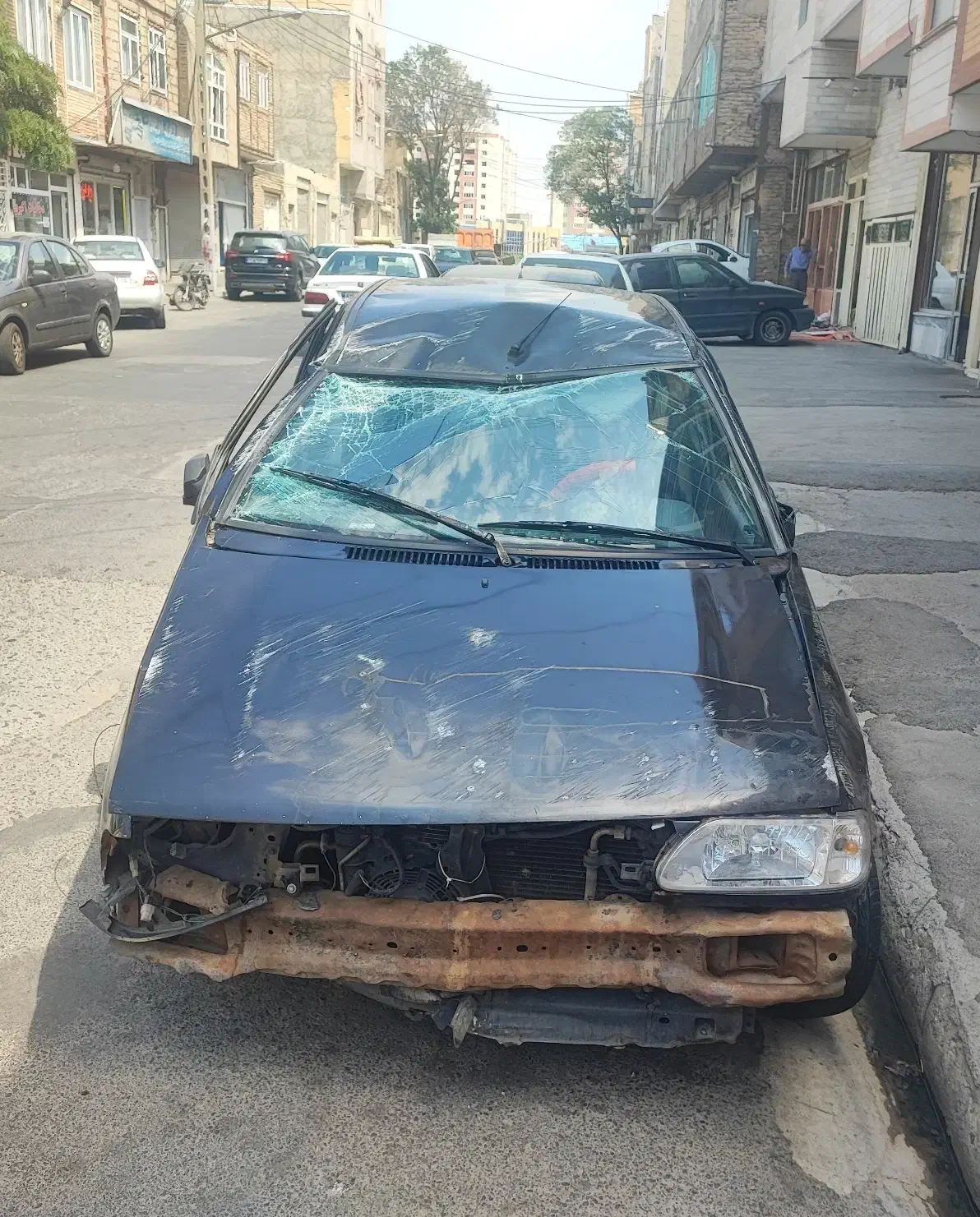 ماشین پراید تصادفی مدل 85|خودرو سواری و وانت|تبریز, |دیوار