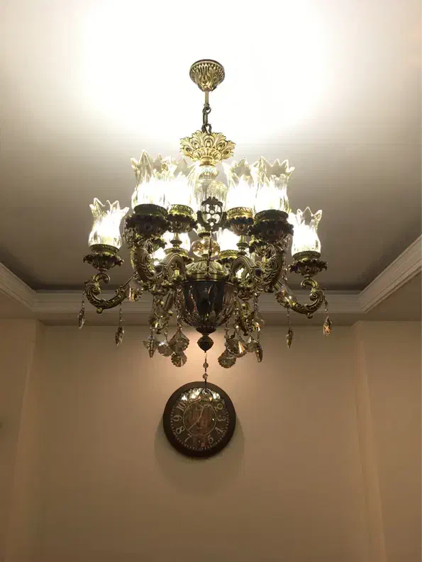 لوستر تمام برنجی|لوستر و چراغ آویز|تهران, اوقاف|دیوار