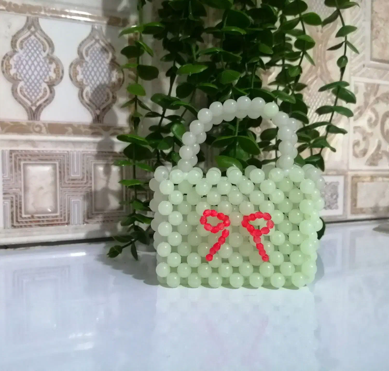 مینی بگ مرواریدی روز دختر|کیف، کفش، کمربند|بیرجند, |دیوار