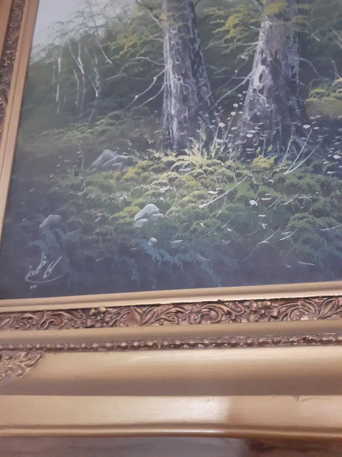 تابلو نقاشی از استاد کاظمی|تابلو، نقاشی، عکس|آمل, |دیوار