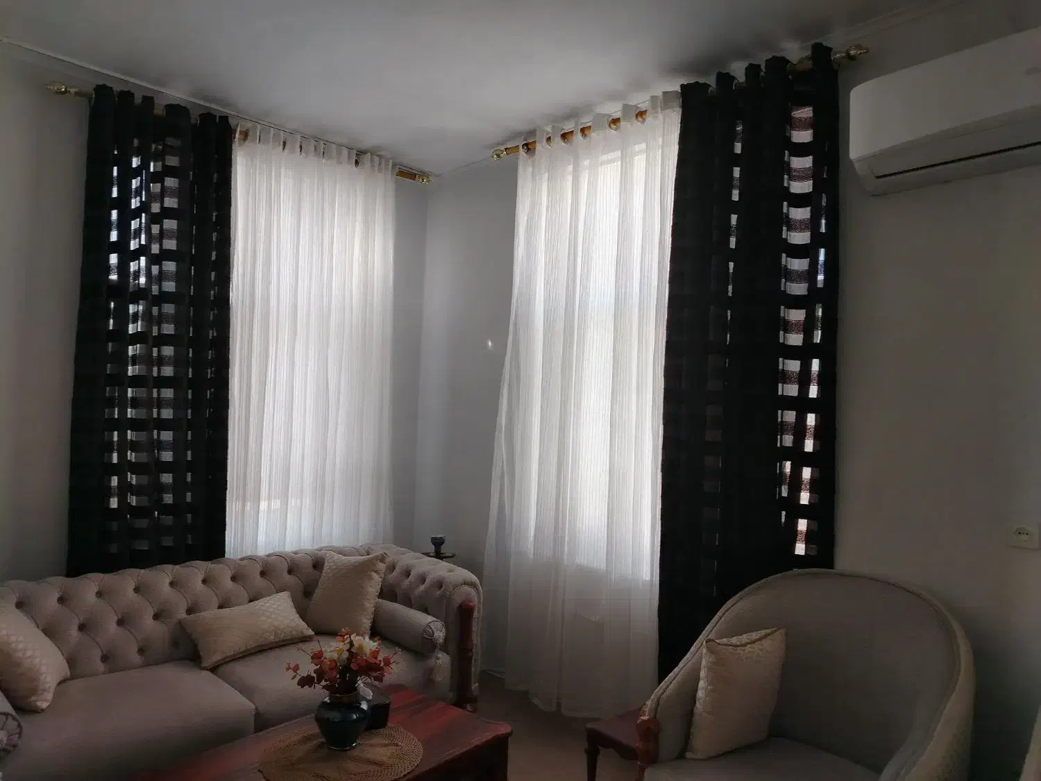 پرده ها به صورت تک و باهم|پرده، رانر، رومیزی|سمنان, |دیوار