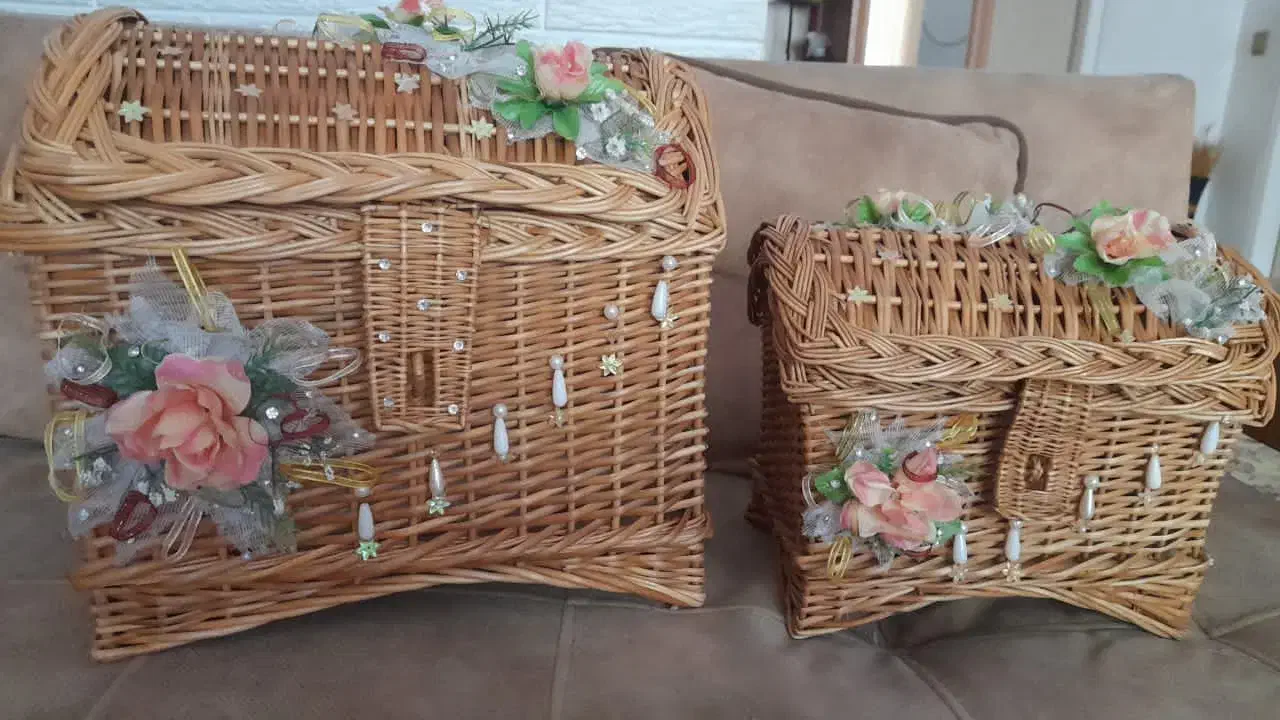 سبد حصیری|صنایع دستی و سایر لوازم تزئینی|رشت, آزادگان|دیوار