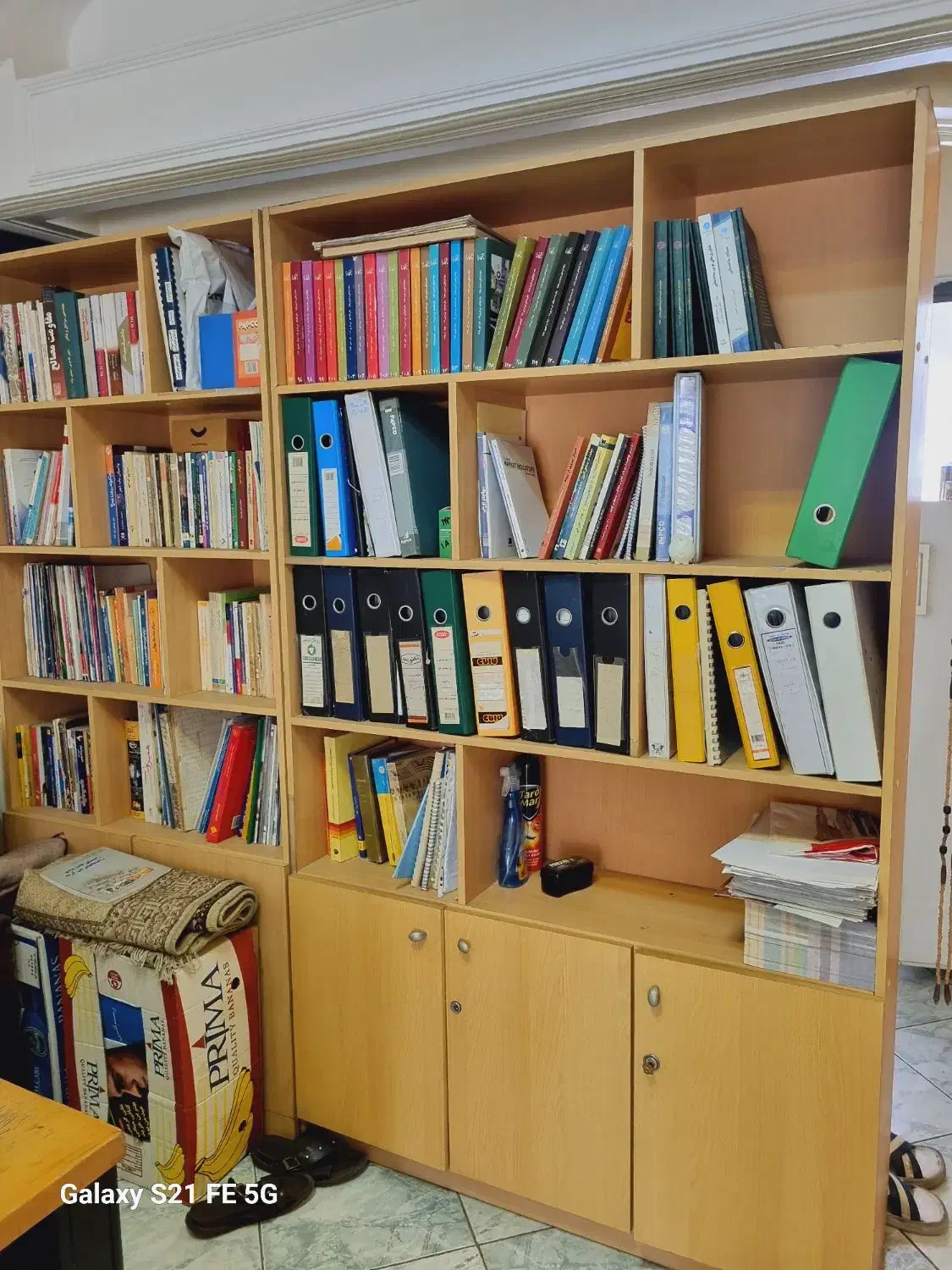 کتابخانه چوبی و میز تحریر|کتابخانه، شلف، قفسه‌های دیواری|تهران, ونک|دیوار