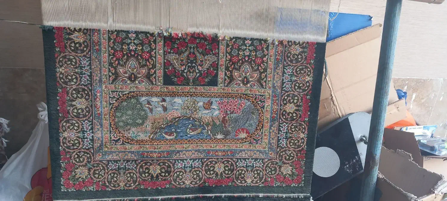 قالی ابریشم|فرش|قم, پردیسان|دیوار