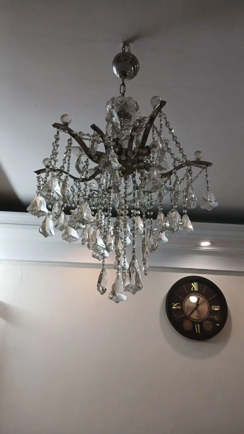 لوستر استیل ۶شاخه|لوستر و چراغ آویز|تهران, چهارصد دستگاه|دیوار