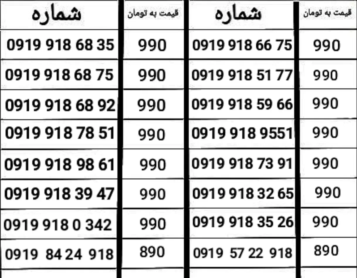 0919-918|سیم‌کارت|همدان, |دیوار