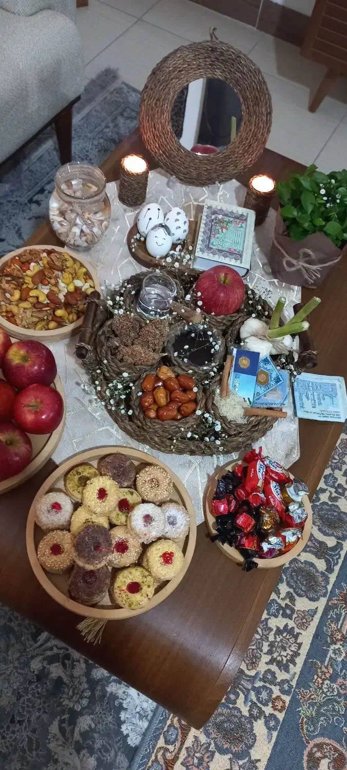 هفتسین حصیری فندقی|ظروف سرو و پذیرایی|کرمانشاه, |دیوار