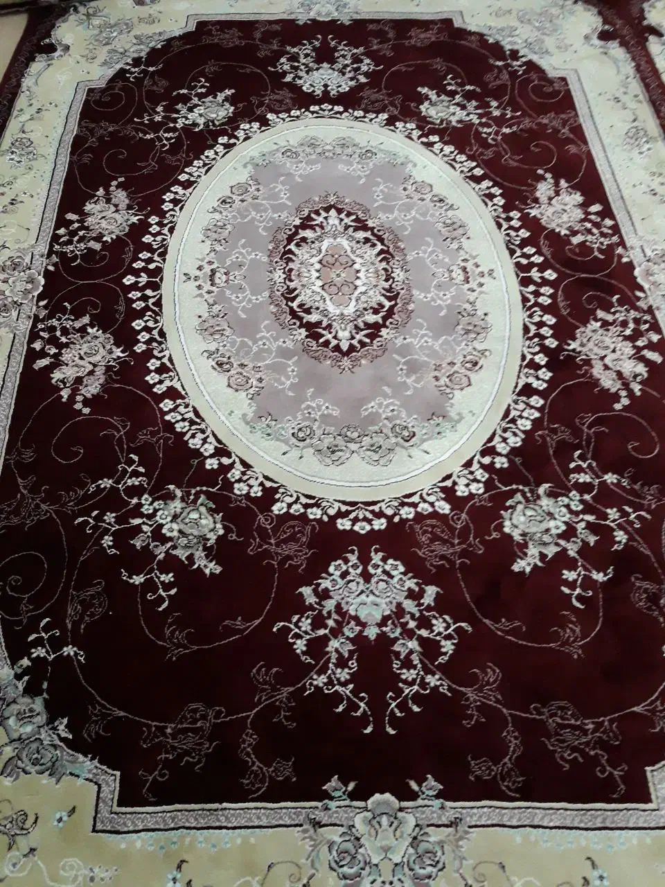 فرش ۳×۲ همراه یک دست پشتی|فرش|سنندج, |دیوار