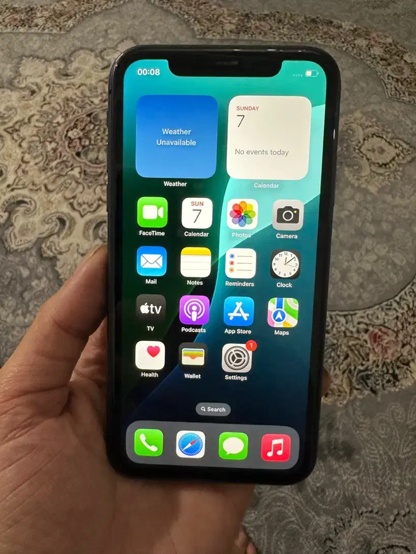 گوشی اپل ۱۱ معمولی ۱۲۸ گیگ پک اصلی شرکتی باطری ۸۸|موبایل|تهران, منیریه|دیوار