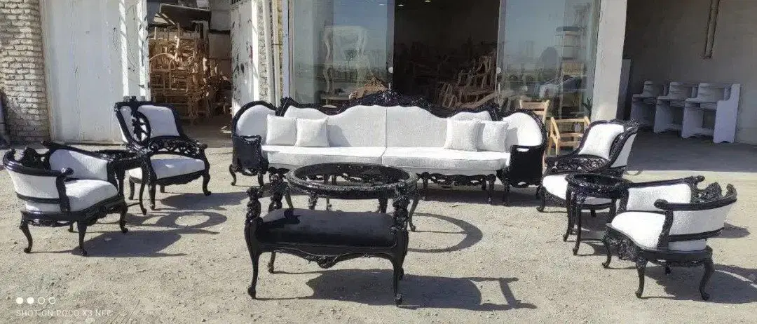مبلمان کلاسیک مبل کینگ سایز کاناپه بزرگ چوب راش|مبلمان خانگی و میز عسلی|تهران, امیرآباد|دیوار