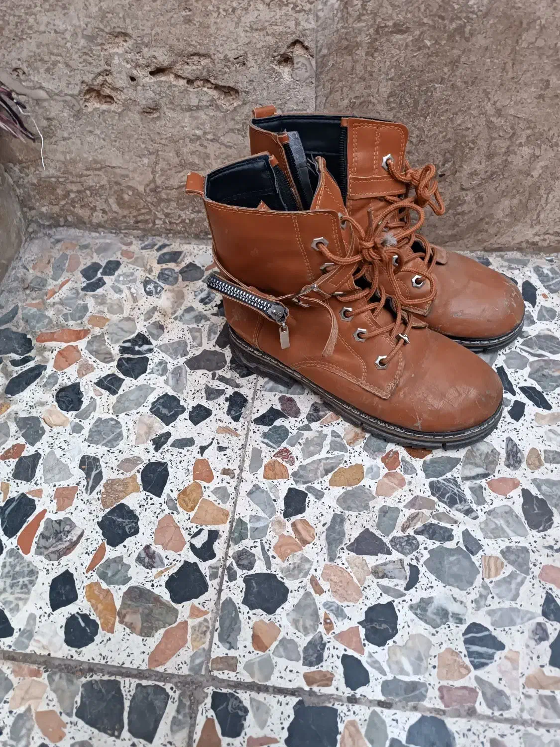 نیم پوت بچه گانه چرم مصنوعی|کیف، کفش، کمربند|ساوه, |دیوار