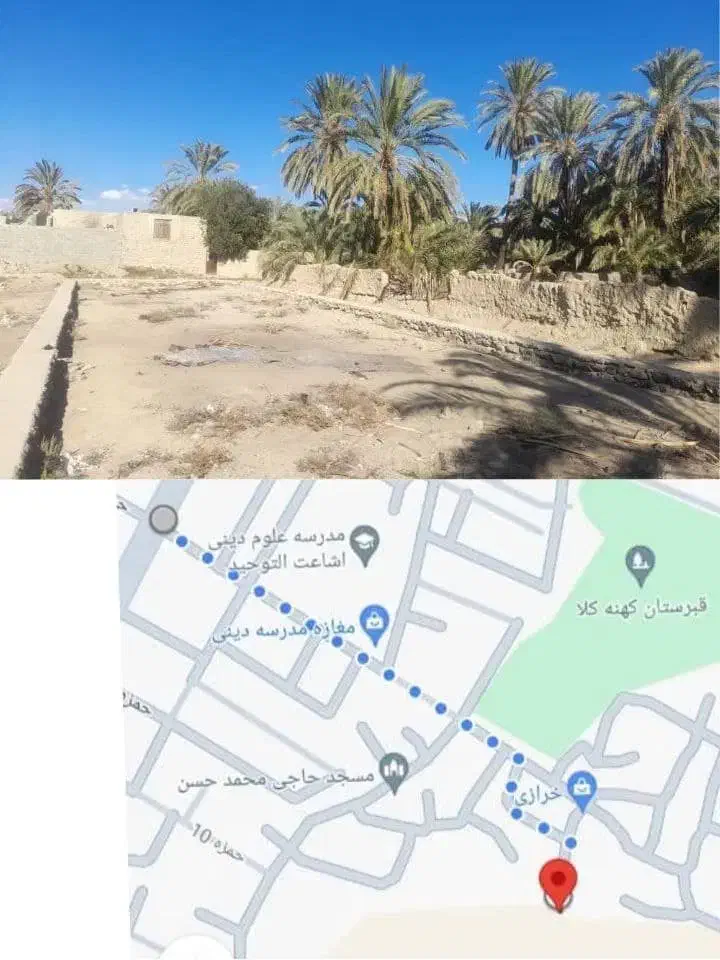 زمین ۳۷۰ متری سنگ چینی شده کهنه قلعه|فروش زمین و ملک کلنگی|سراوان, |دیوار