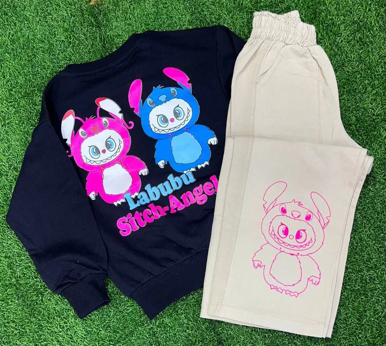 ست بلوز دورس و شلوار کتان لبوبو گالری پوشاک مهراب|کفش و لباس بچه|کرمانشاه, |دیوار