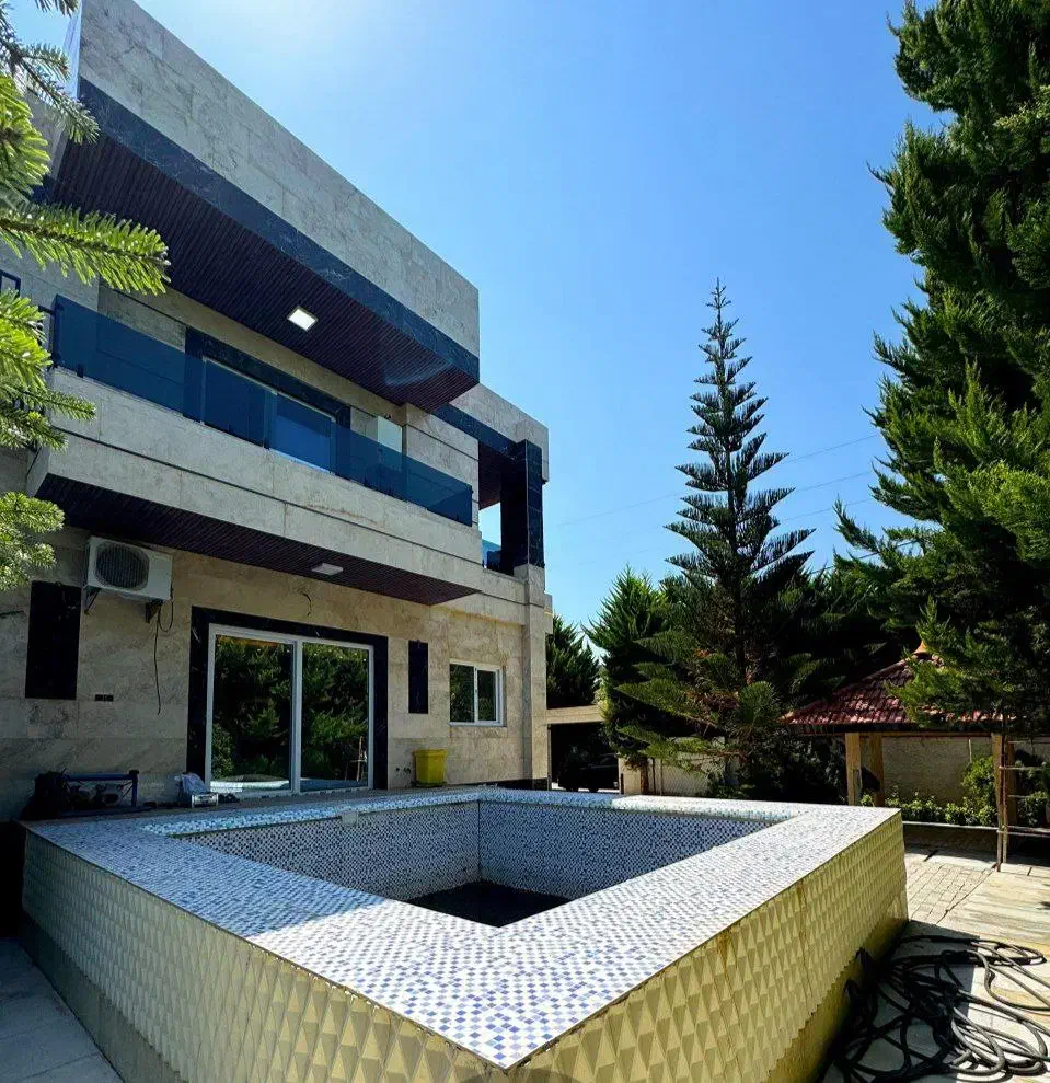 کد 80 ویلا روفگاردن کاملا فرنیش با استخر و آبنما|فروش خانه و ویلا|نوشهر, |دیوار