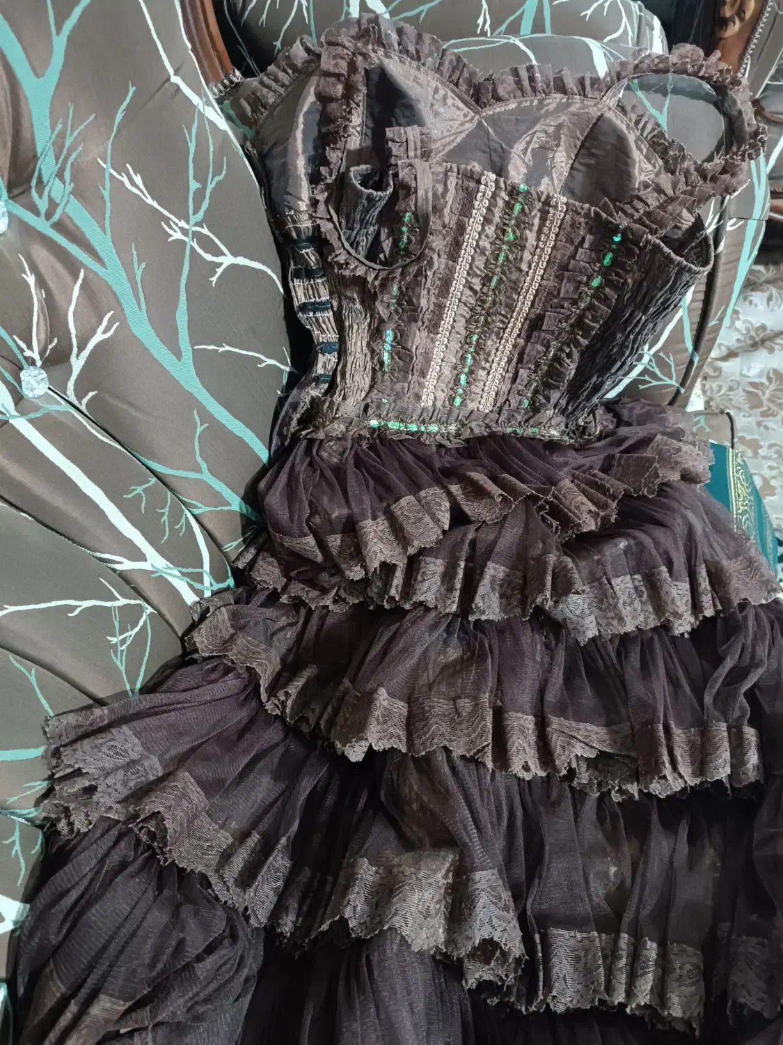 پیراهن پرنسسی مجلسی|لباس|همدان, |دیوار