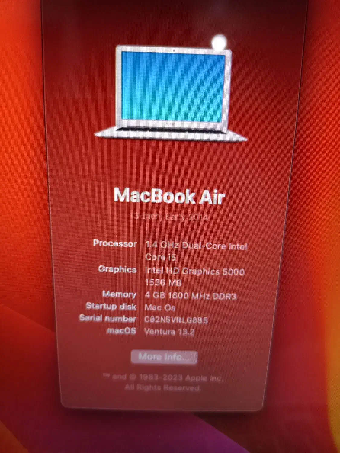 مک بوک Air 2014|رایانه همراه|اصفهان, آهنگران|دیوار