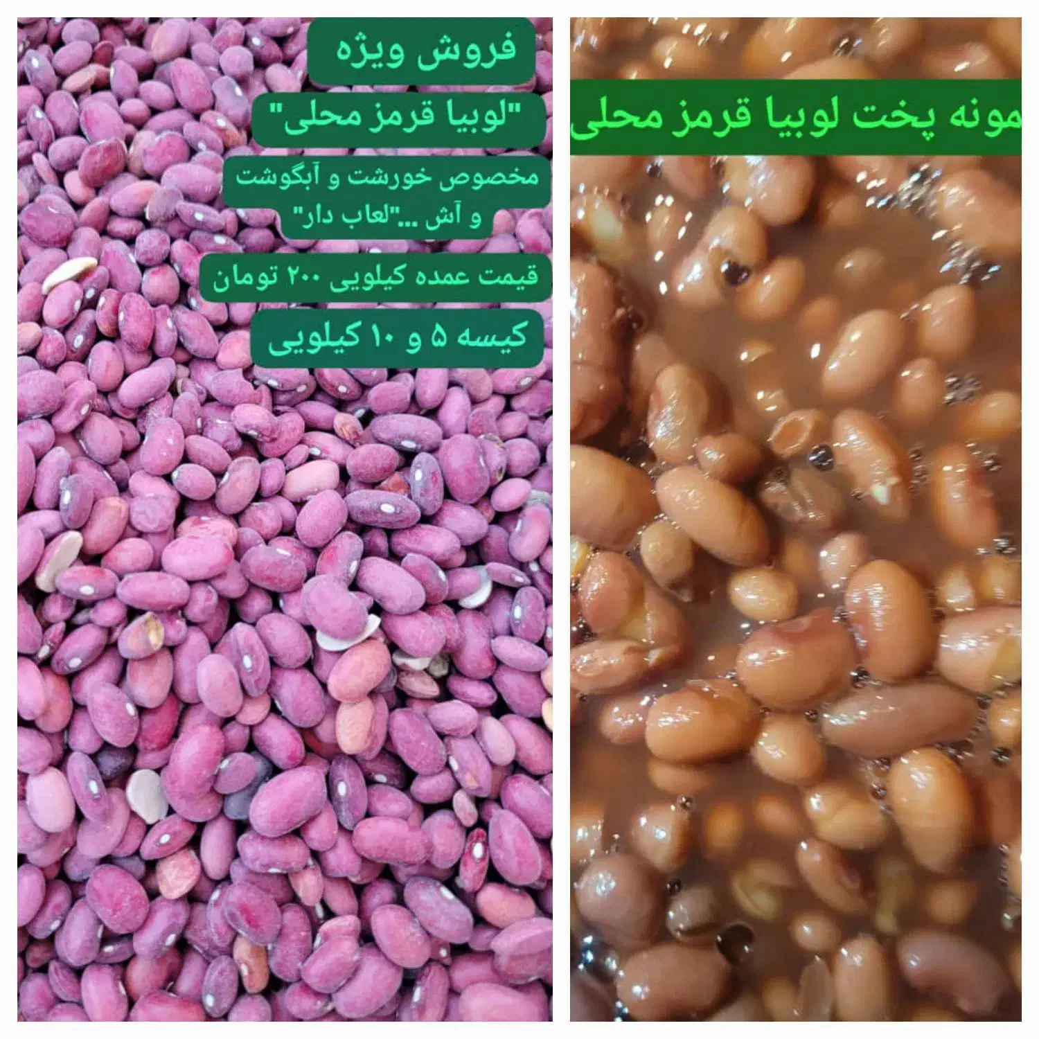 لوبیا قرمز محلی|خوردنی و آشامیدنی|فیروزآباد (فارس), |دیوار