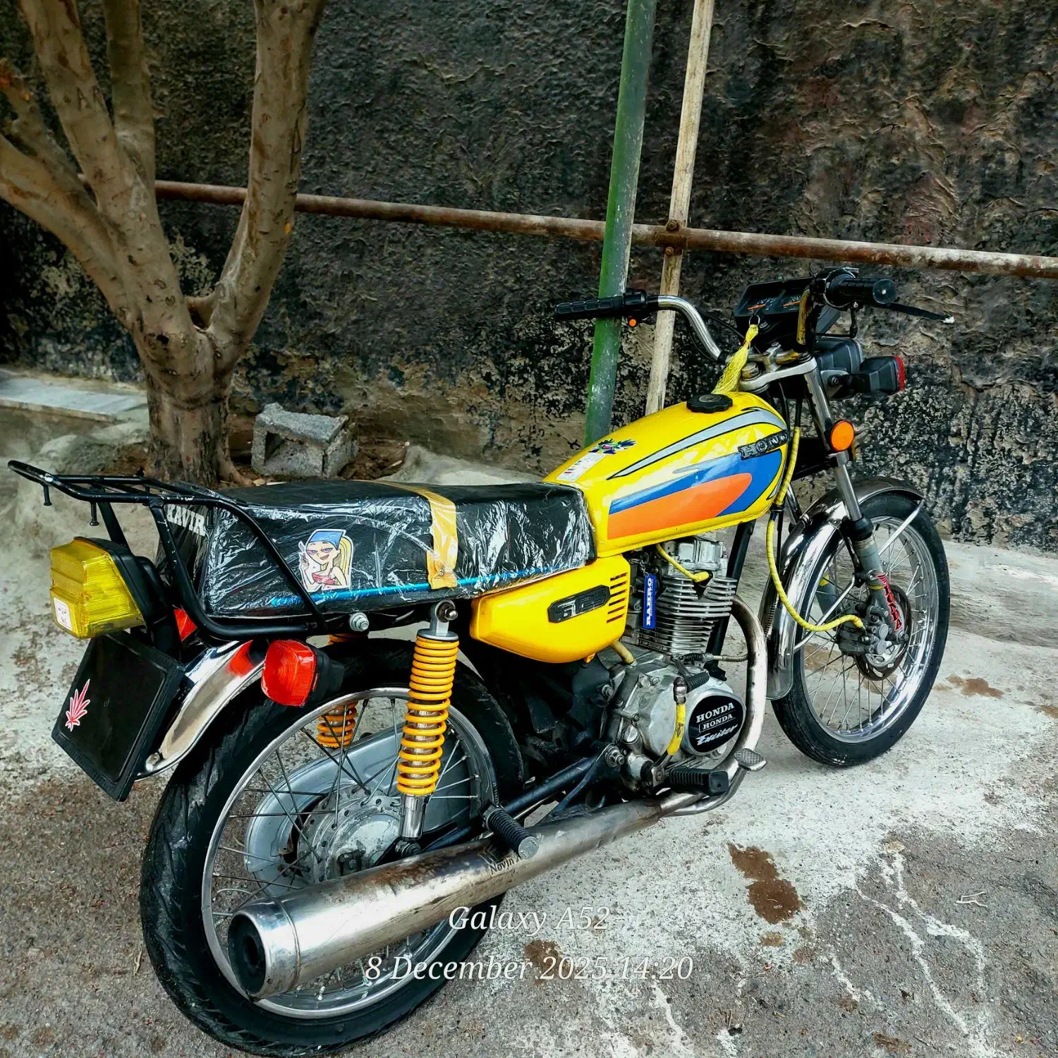 موتور هندا مزایده|موتورسیکلت|منجیل, |دیوار