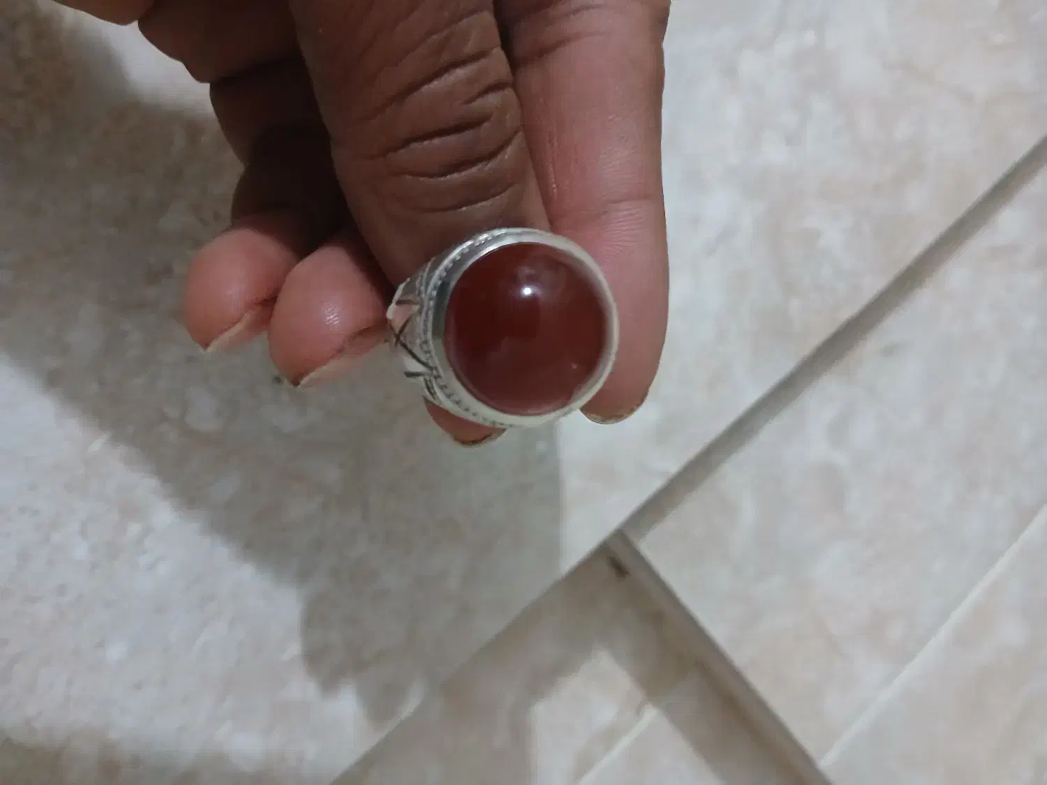 انگشتر‌نقره سنگ ‌عقیق‌رکاب‌ری‌احمد‌یک|جواهرات|پاکدشت, خاتون آباد|دیوار