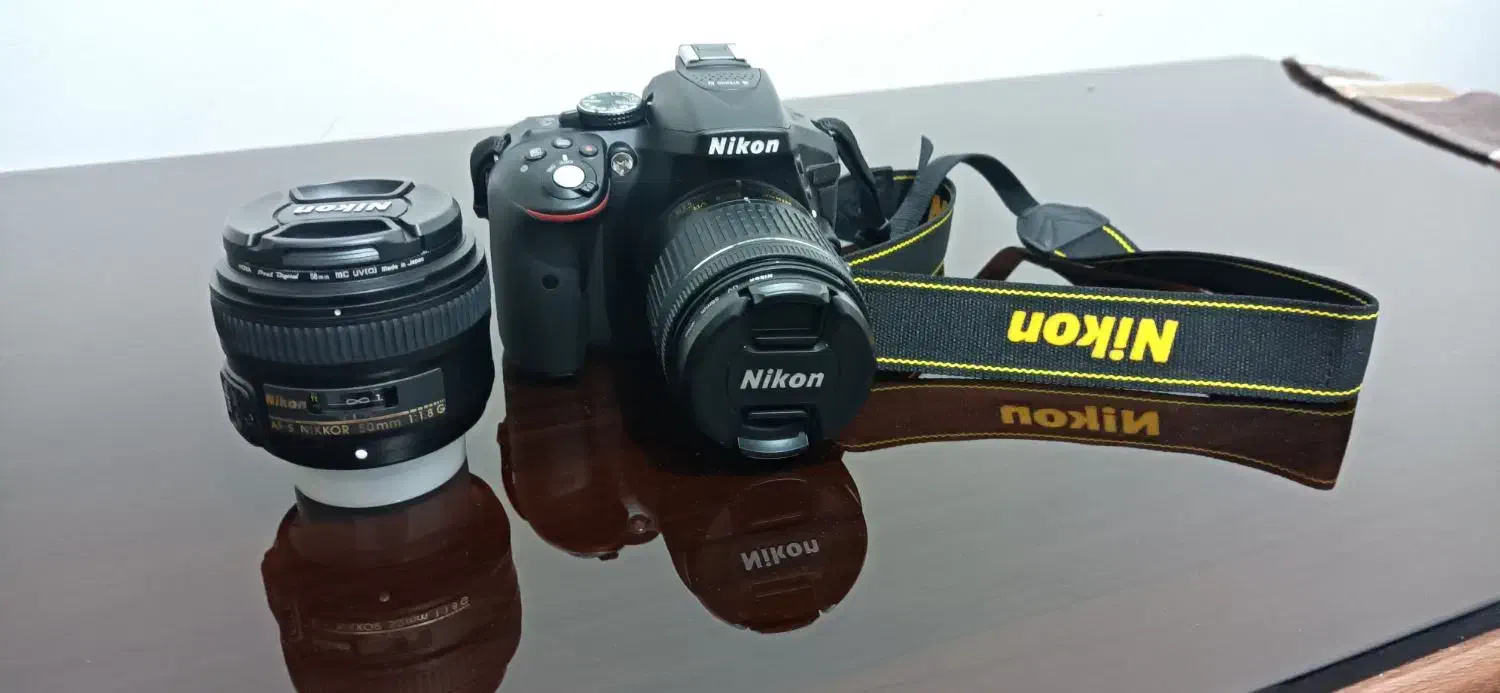 دوربین نیکون D5300 و دو عدد لنز 50mm و 18-55|دوربین عکاسی و فیلم‌برداری|پرند, فاز ۴|دیوار