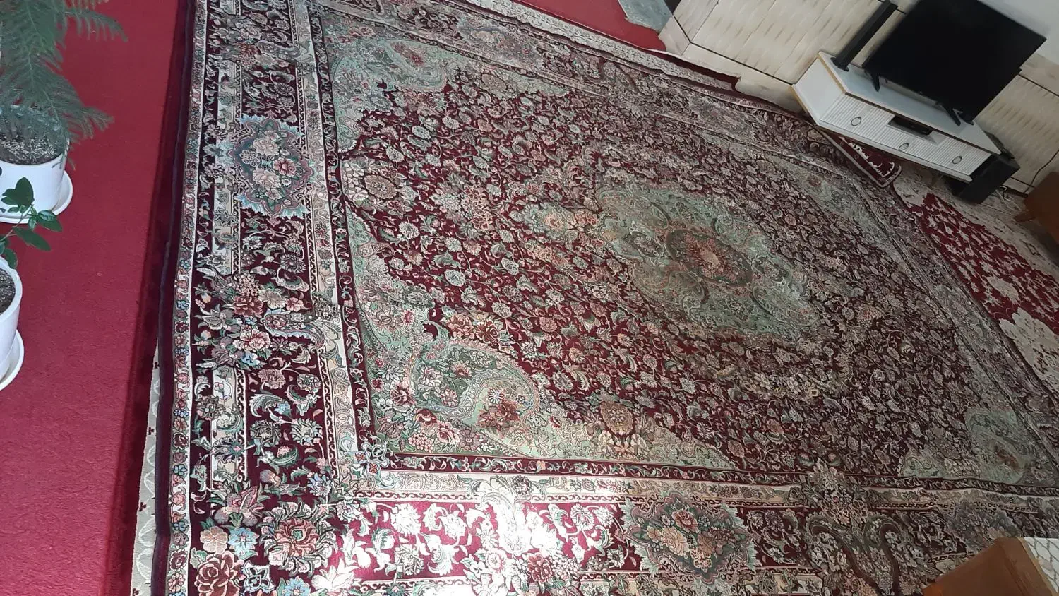 رو فرشی طرح قالی|روفرشی|شوش, |دیوار