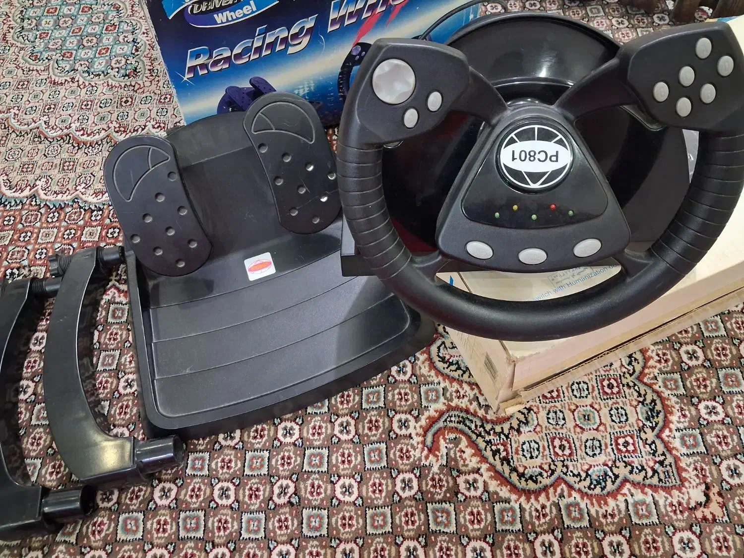 فرمان بازی  racing wheel مدل pc801|کنسول، بازی ویدئویی و آنلاین|کرمانشاه, |دیوار