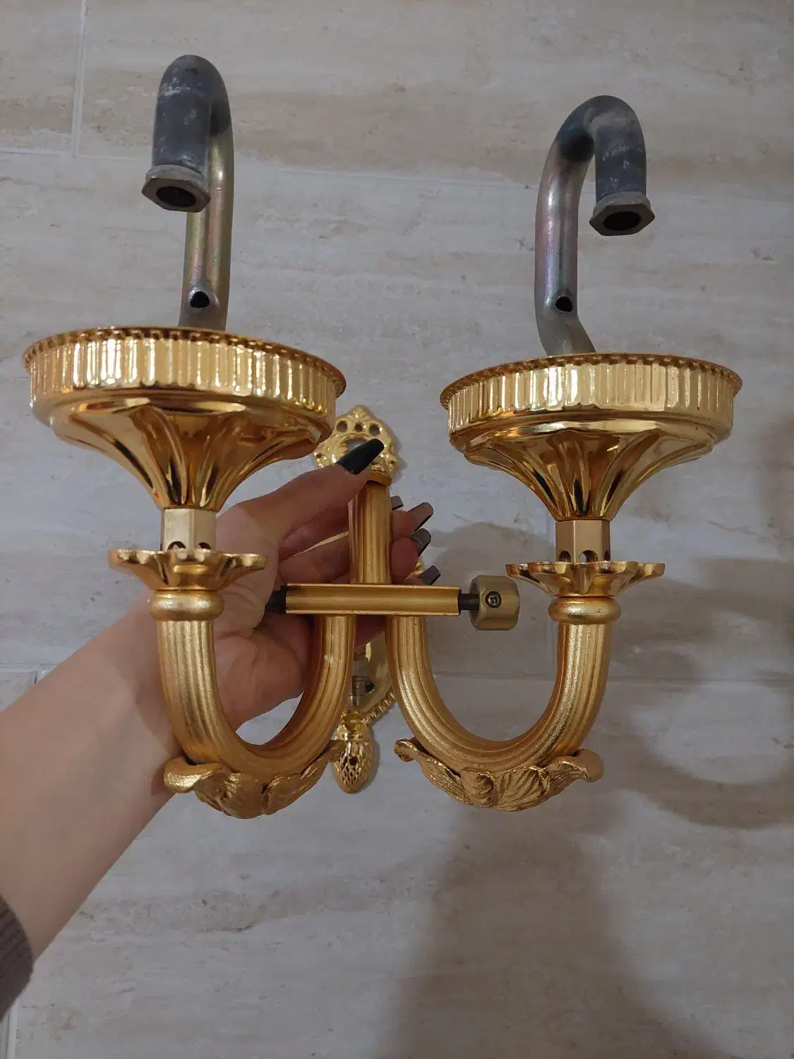 لوستر دیواری آب طلا|لوستر و چراغ آویز|تبریز, |دیوار