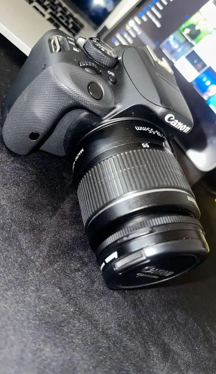 دوربین کانن canon100Dبا لنز عکاسی وفیلم برداری|دوربین عکاسی و فیلم‌برداری|قم, بلوار امین و ساحلی|دیوار