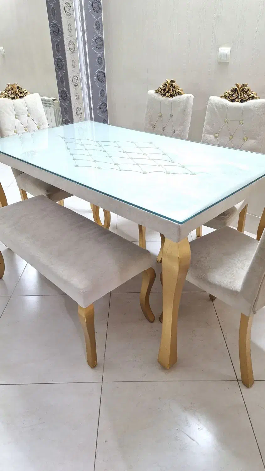 میز ناهار خوری شش نفره|میز و صندلی غذاخوری|سمنان, |دیوار