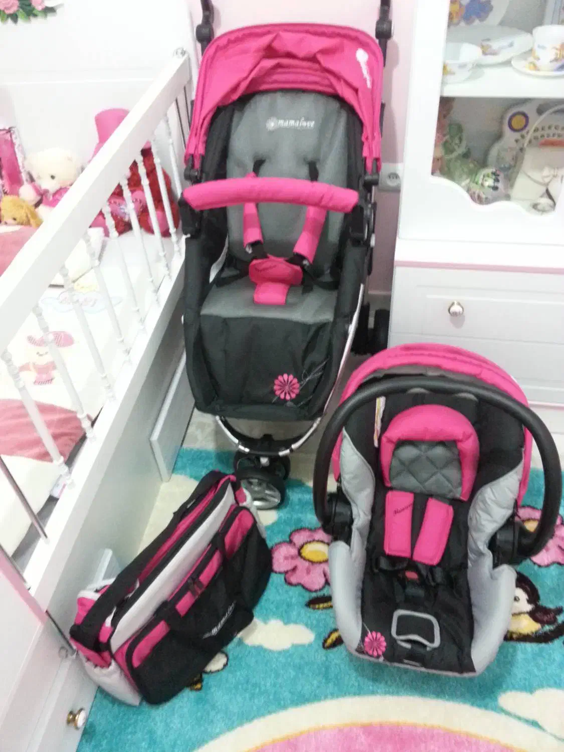 ست کالسکه کریر و ساک کودک مامالاو اصلی|کالسکه و لوازم جانبی|تهران, مینای شمالی (مخبر)|دیوار