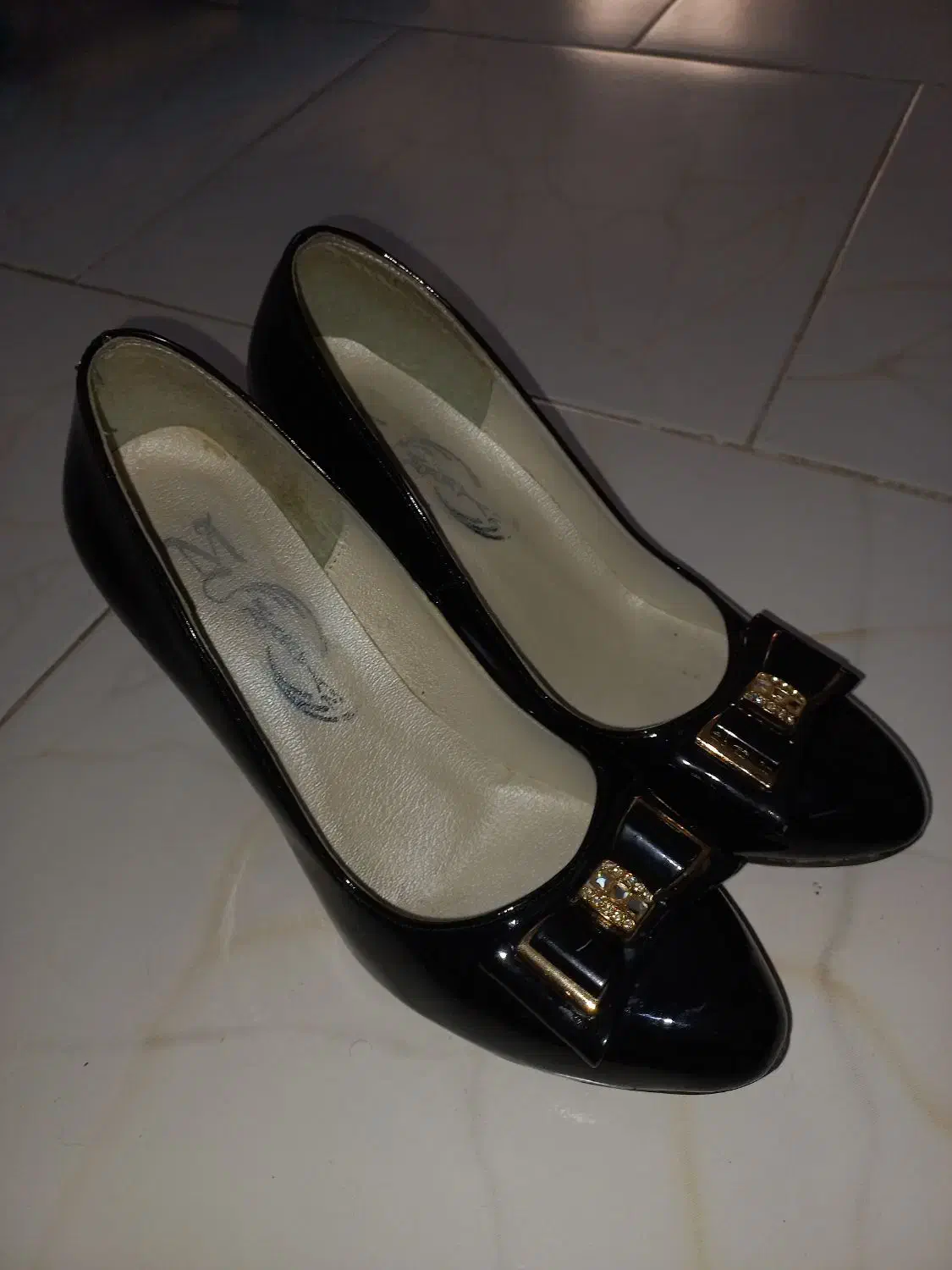 کفش مجلسی نو مشکی|کیف، کفش، کمربند|ساری, |دیوار