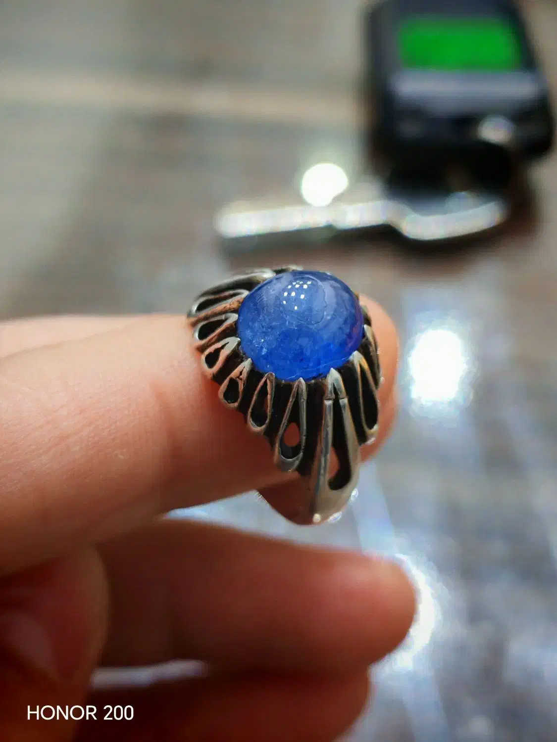 انگشتر یاقوت کبود برمه رکاب استاد کرد تهران|جواهرات|بجنورد, |دیوار