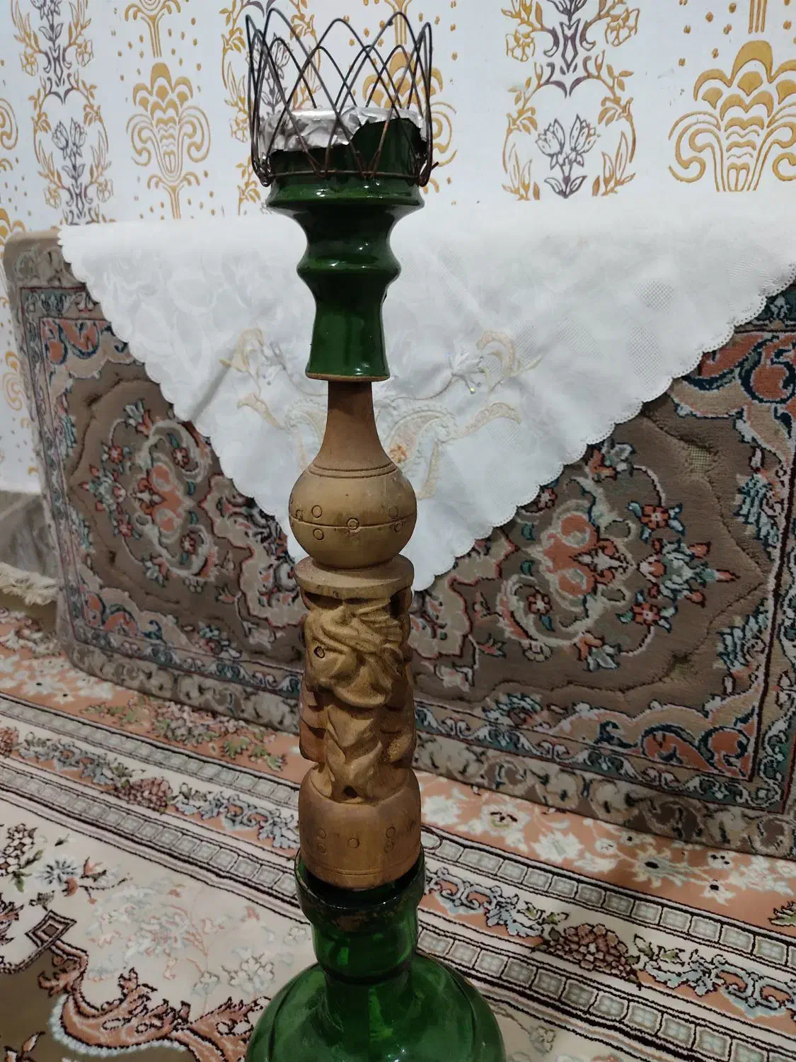 قلیان چوبی ۲ رخ|کلکسیون و سرگرمی|تاکستان, |دیوار