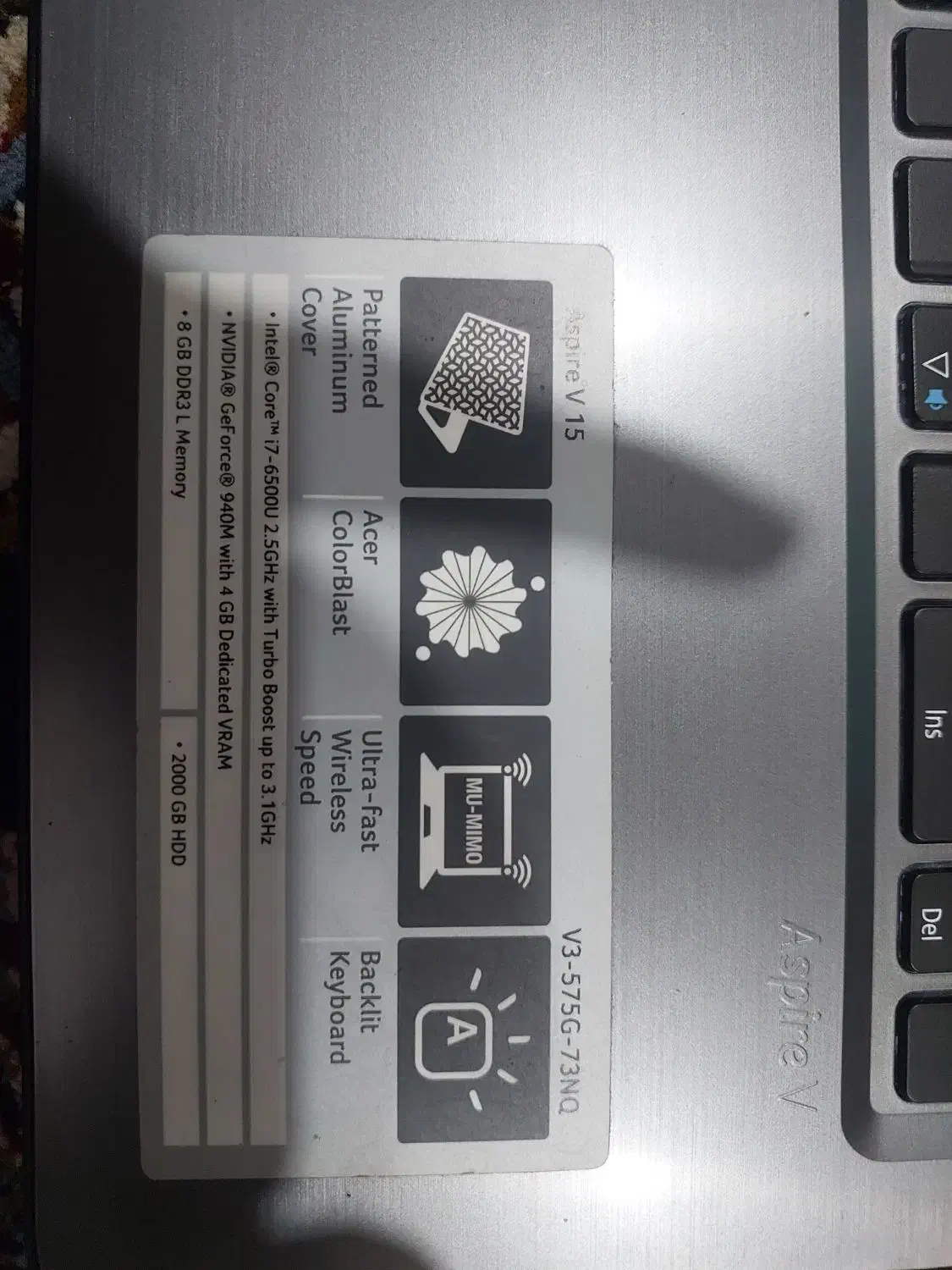 لپ تاپ acer|رایانه همراه|کاکی, |دیوار