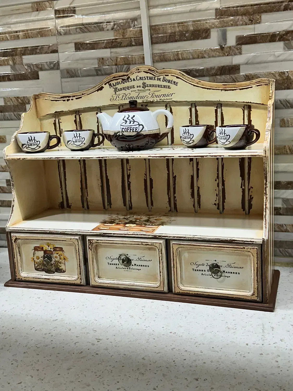 کافی بار و کشو های مینی چوبی|کتابخانه، شلف، قفسههای دیواری|تهران, دبستان|دیوار