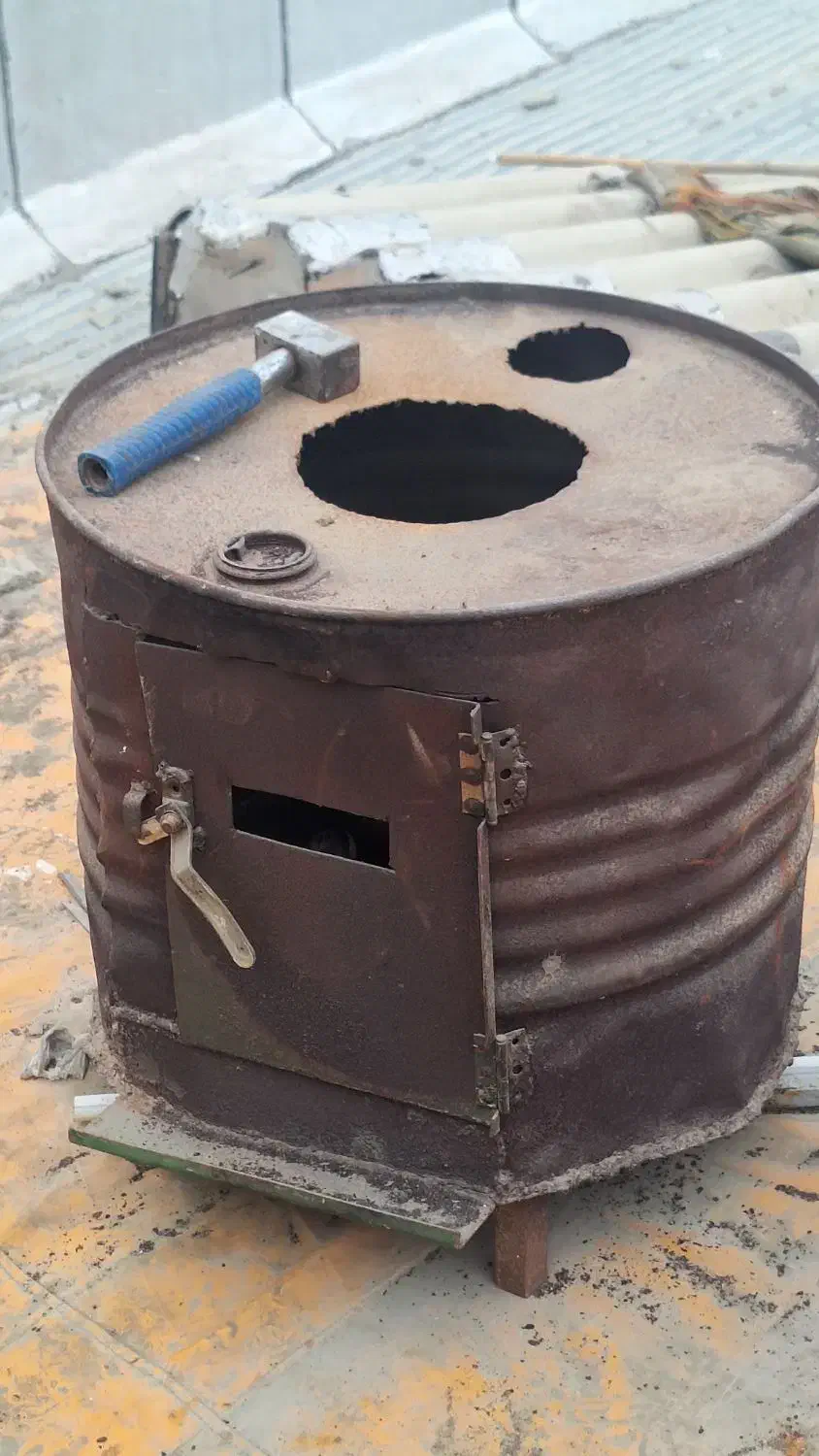 بخاری هیزمی با ورق ضخیم|بخاری، هیتر، شومینه|گنبد کاووس, |دیوار